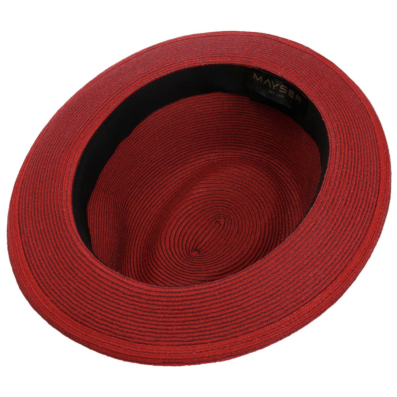Samuel Livorno Fedora Strohhut rot 14
