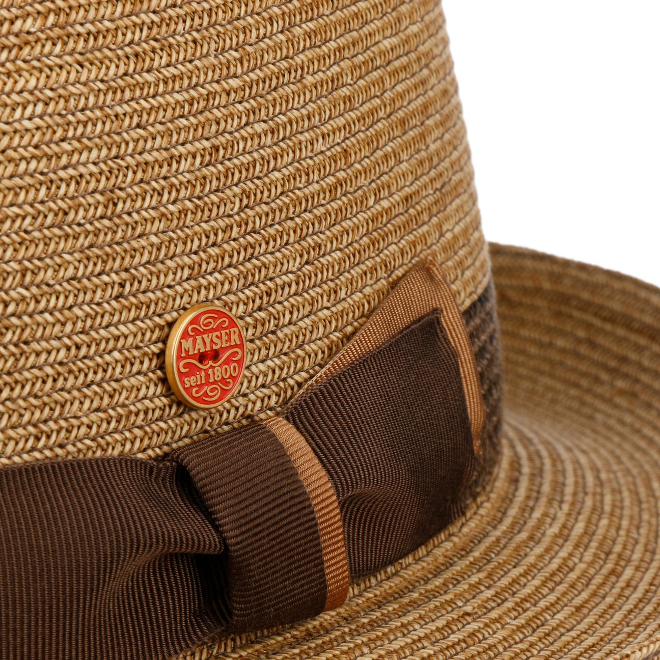 Samuel Livorno Fedora Strohhut natur-braun 10