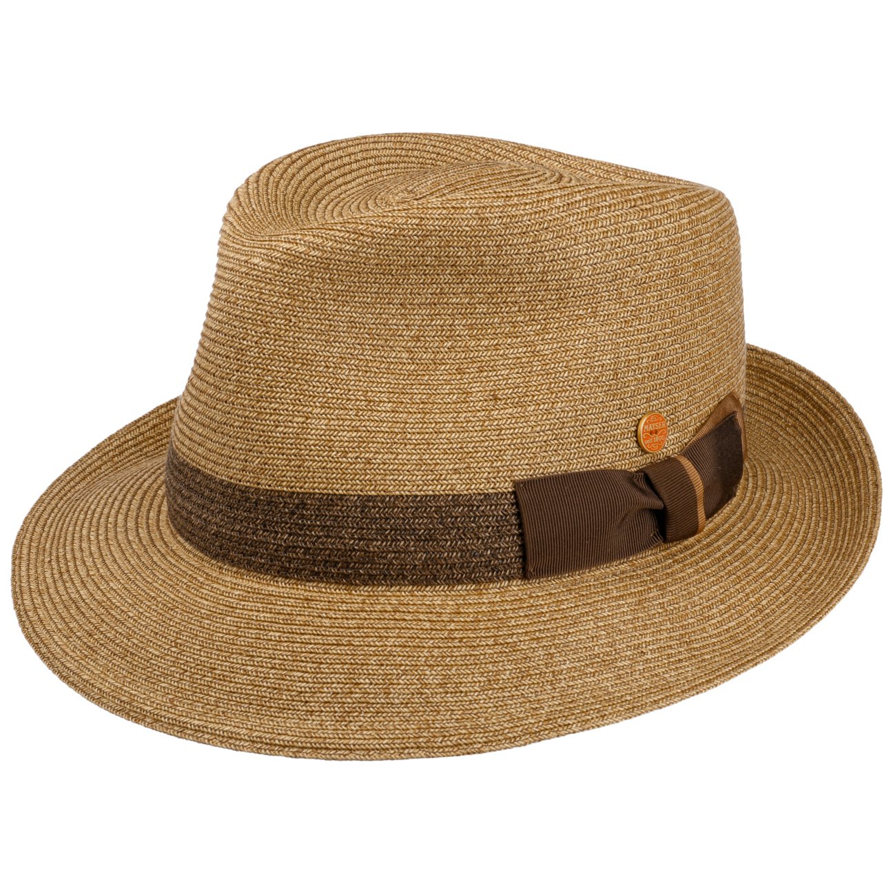 Samuel Livorno Fedora Strohhut natur-braun 11
