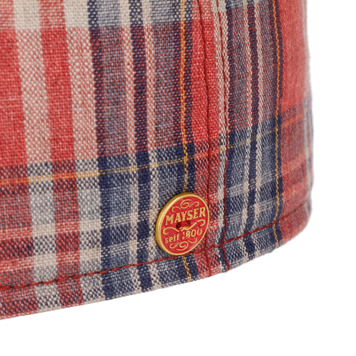 Paddy Check Flat Cap rot 5