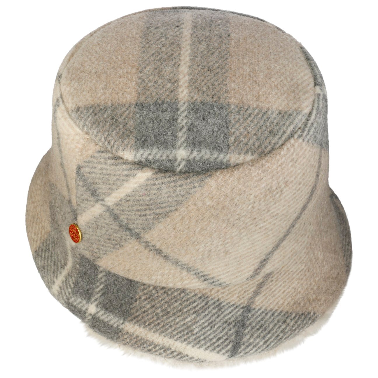 Doriet Check Bucket Reversible Hat hellbeige 19