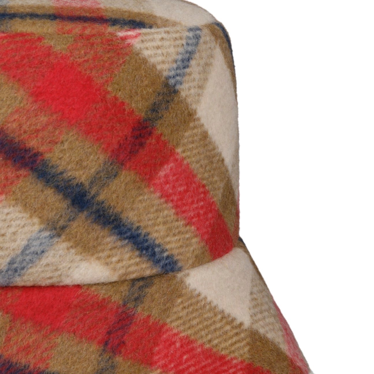 Doriet Check Bucket Reversible Hat camel 14
