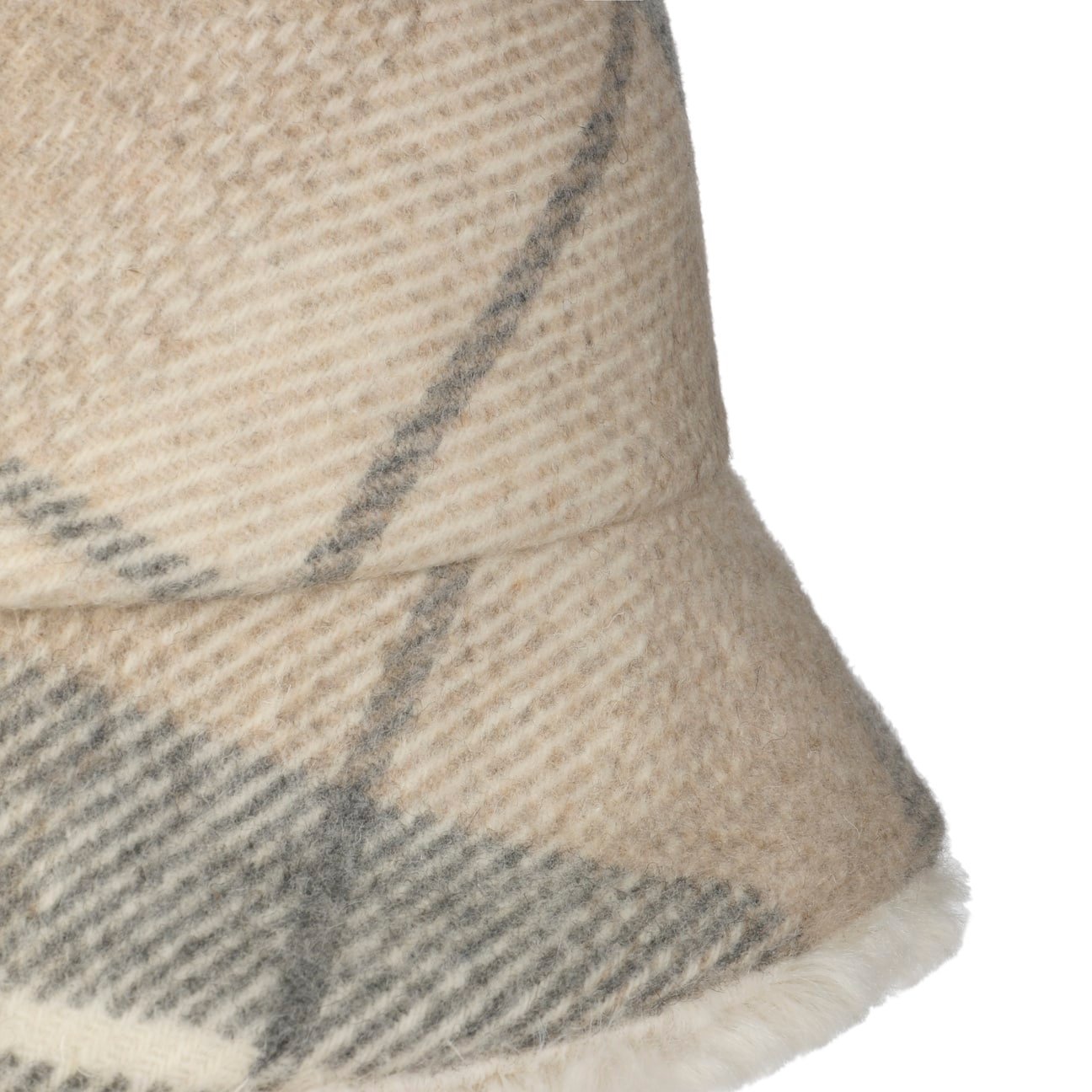 Doriet Check Bucket Reversible Hat hellbeige 22
