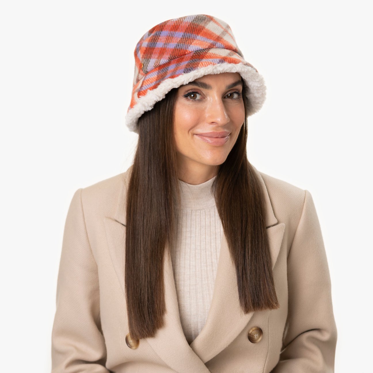 Doriet Check Bucket Reversible Hat Modell 1