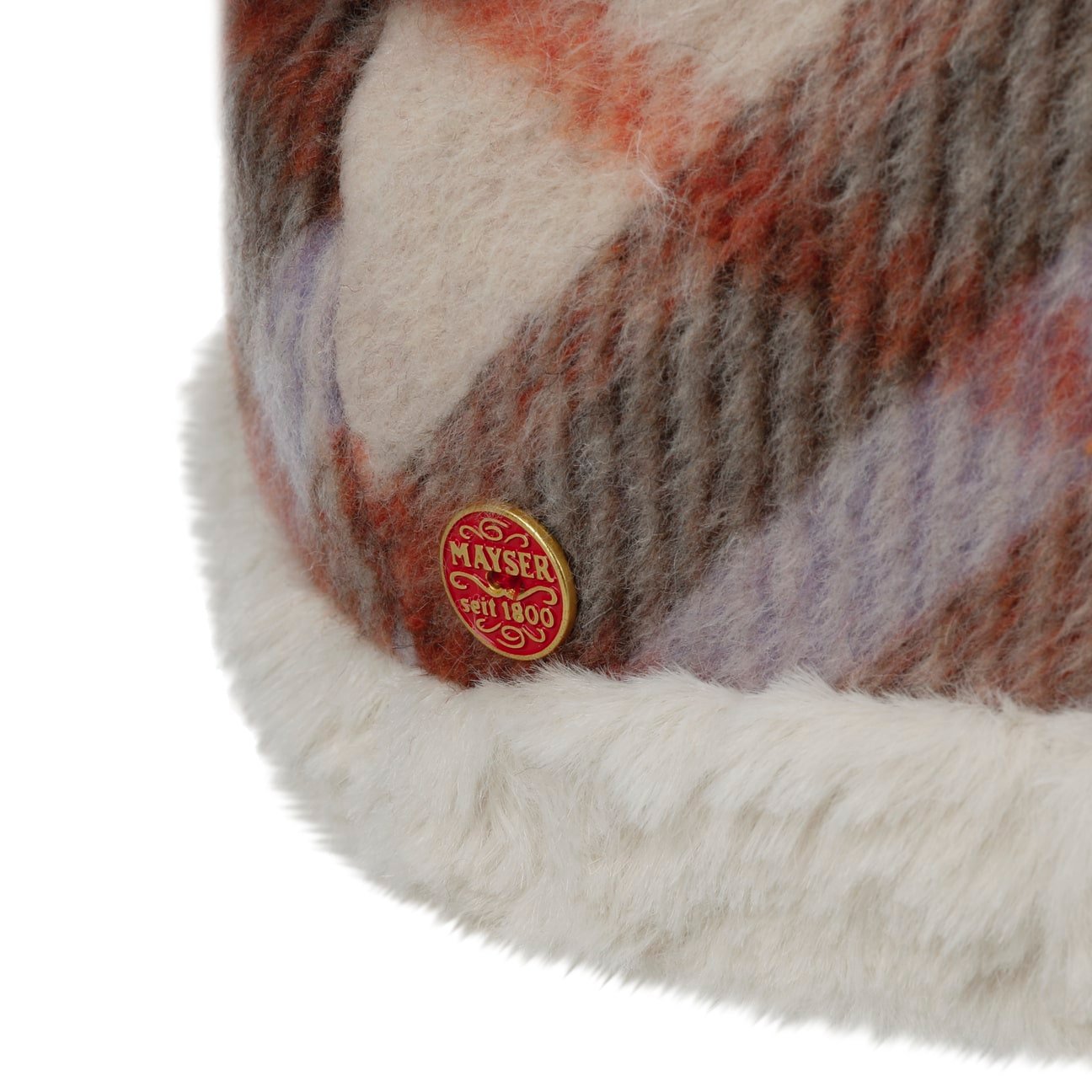 Chapeau réversible Kacey Check koralle 12