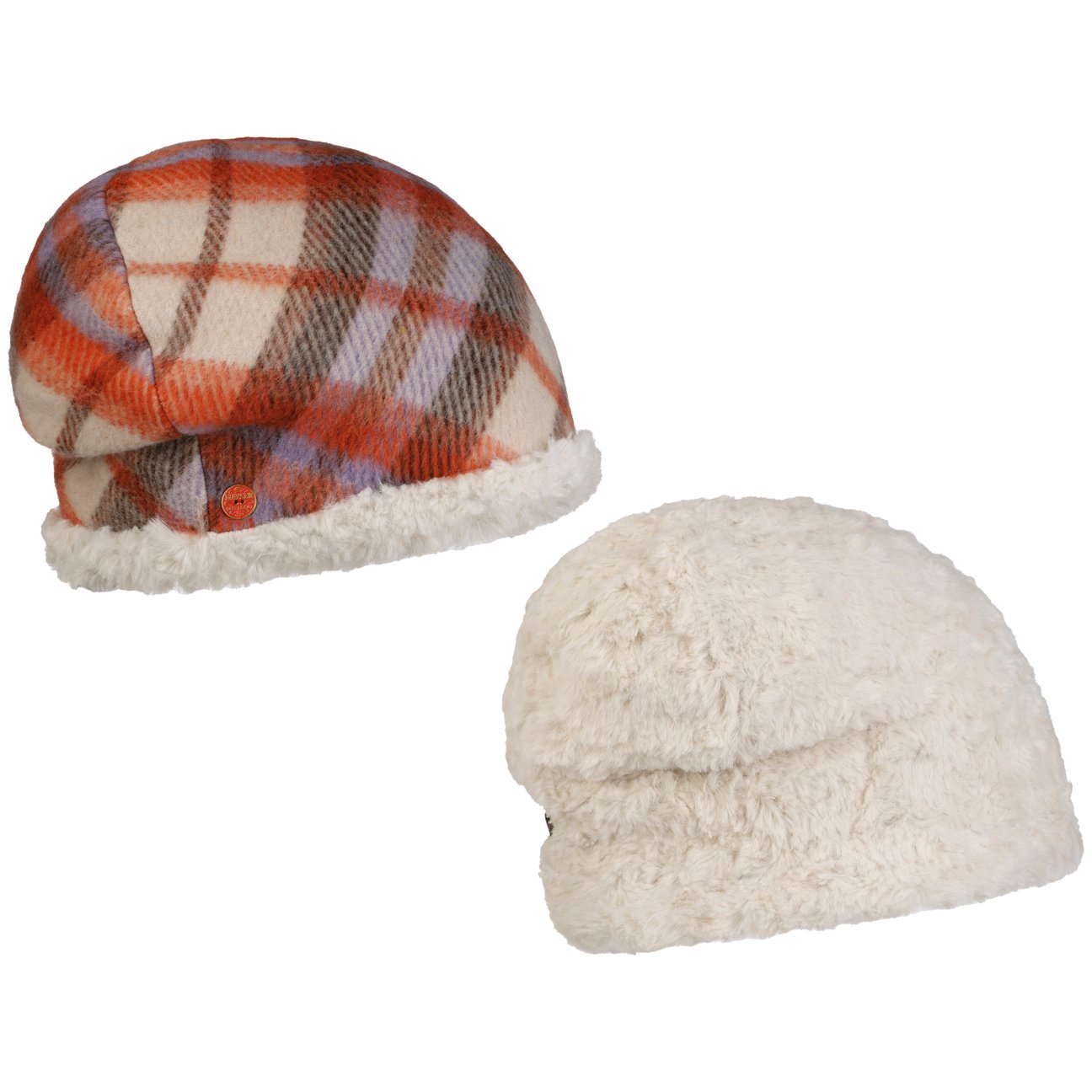 Chapeau réversible Kacey Check koralle 9