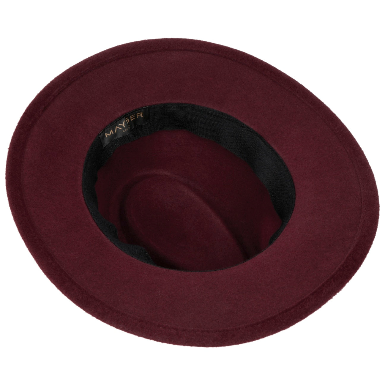 Chapeau feutre poil pita bordeaux 9