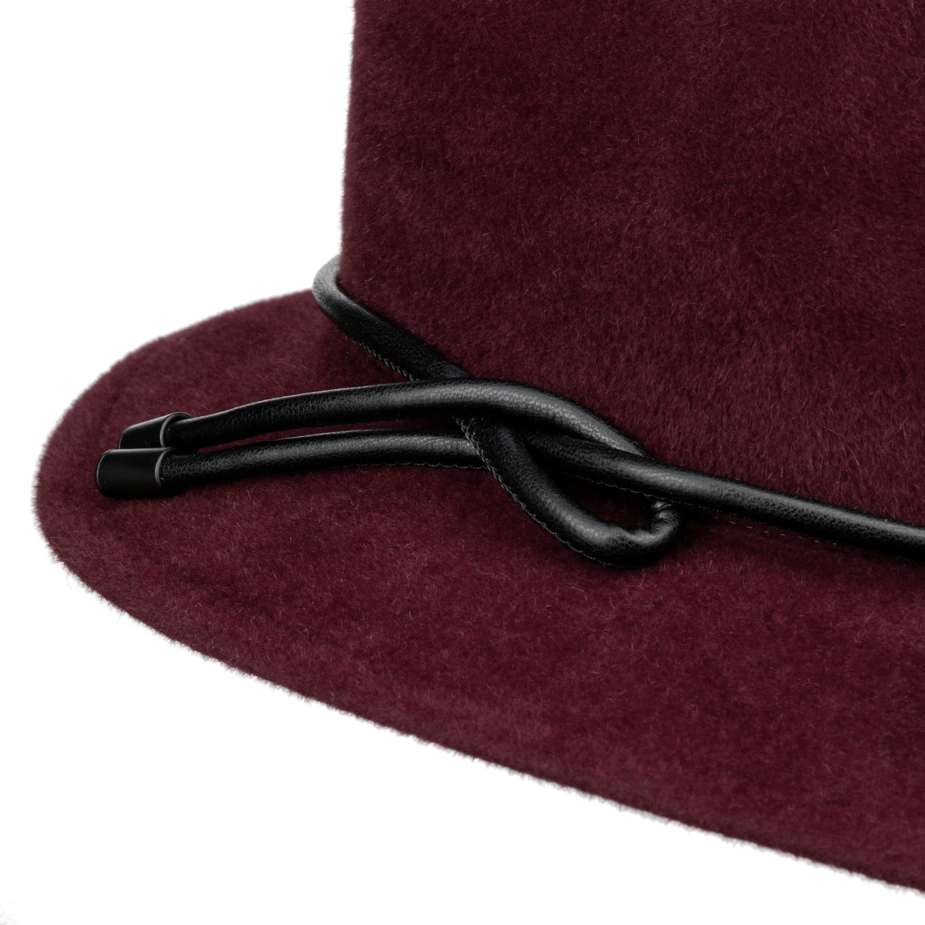 Chapeau feutre poil pita bordeaux 10