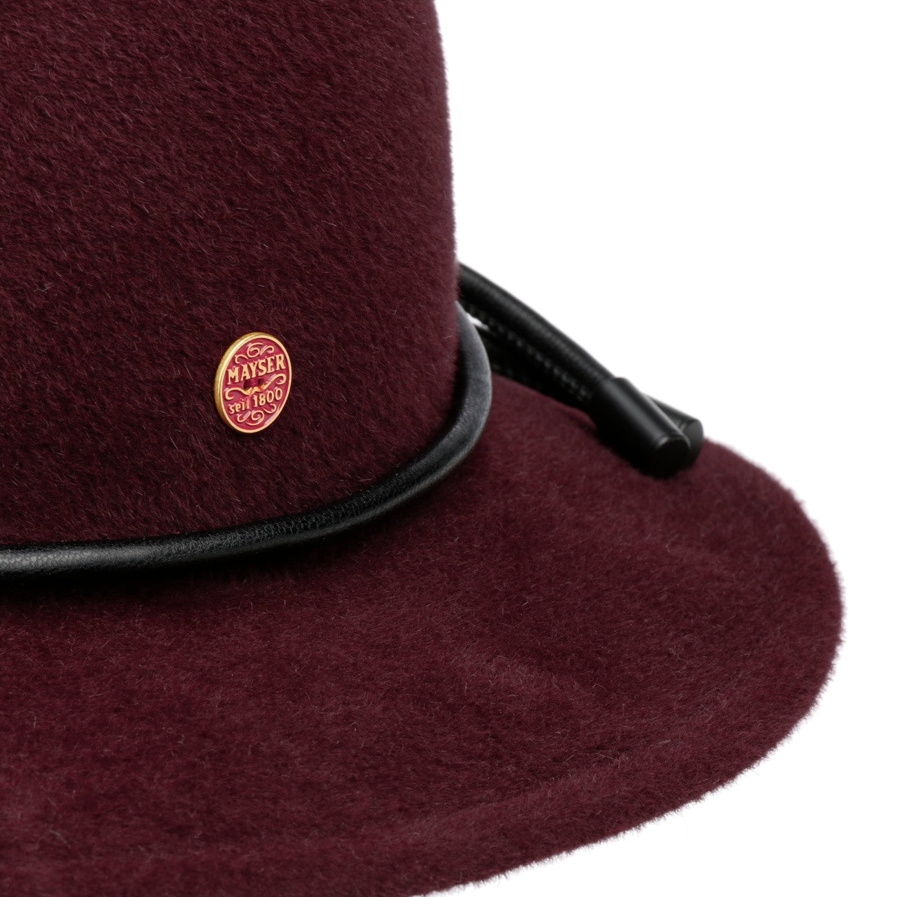 Chapeau feutre poil pita bordeaux 11