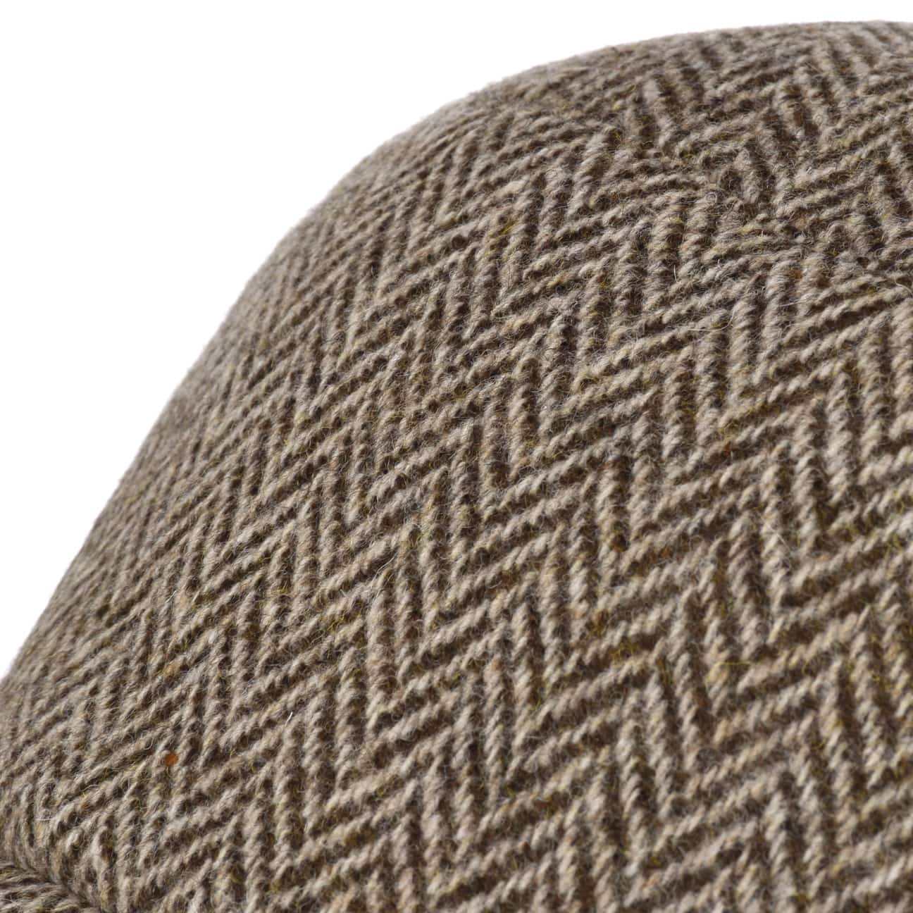 Fiskbensmössa med öronlappar beige-braun 8