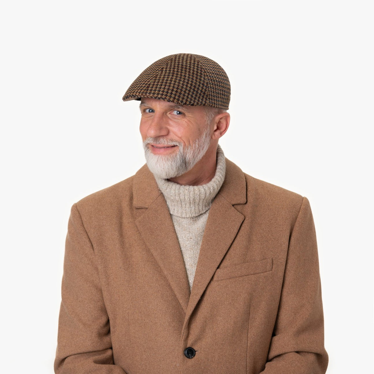 Billy Wool Houndstooth Zechbauer Flat Cap Modell 1