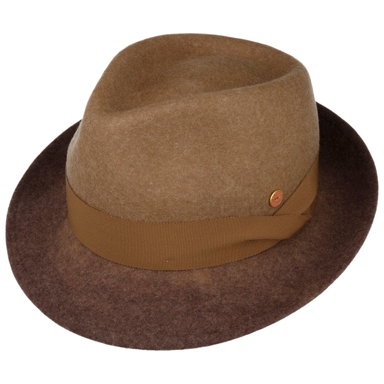 Manuel Trilby Wollen Hoed braun 9