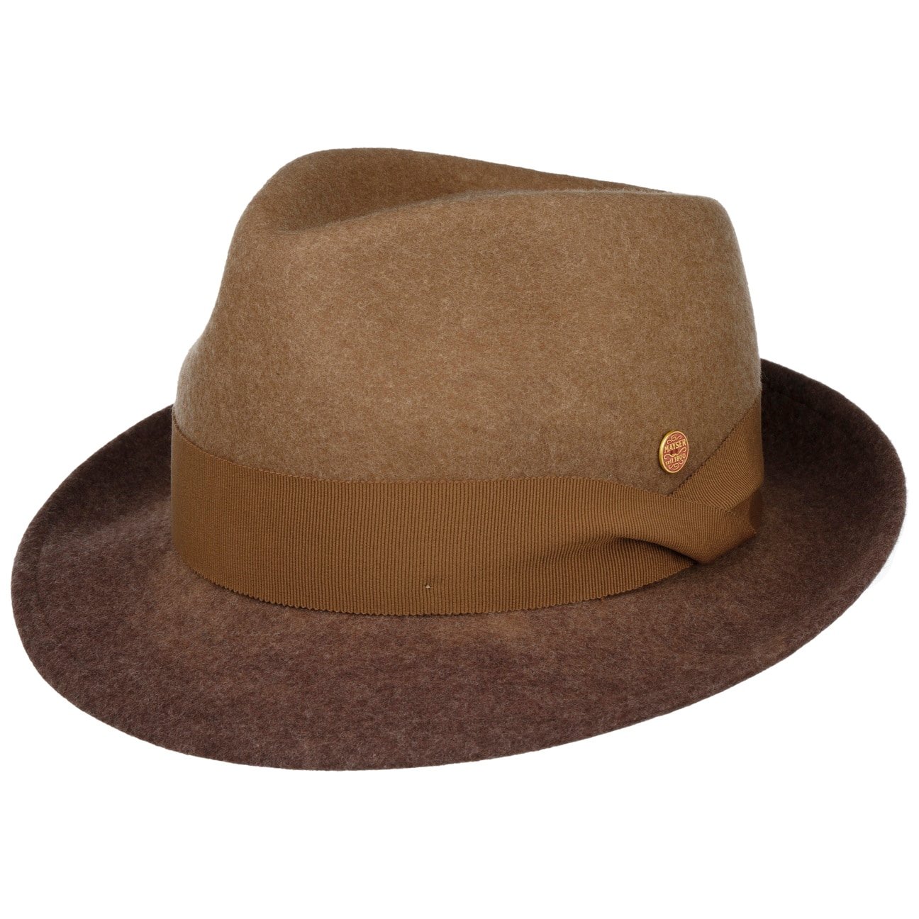 Manuel Trilby Wollen Hoed braun 8