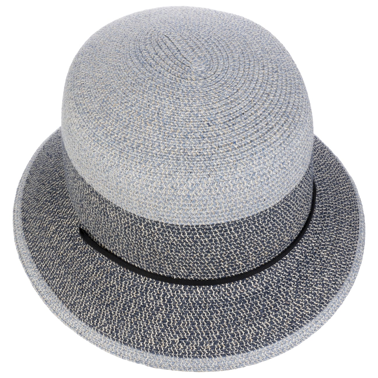 Twotone Block Stoffen Hoed met UV-Bescherming natur-blau 8