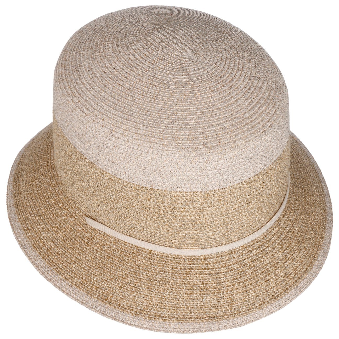 Twotone Block Stoffen Hoed met UV-Bescherming natur-beige 3