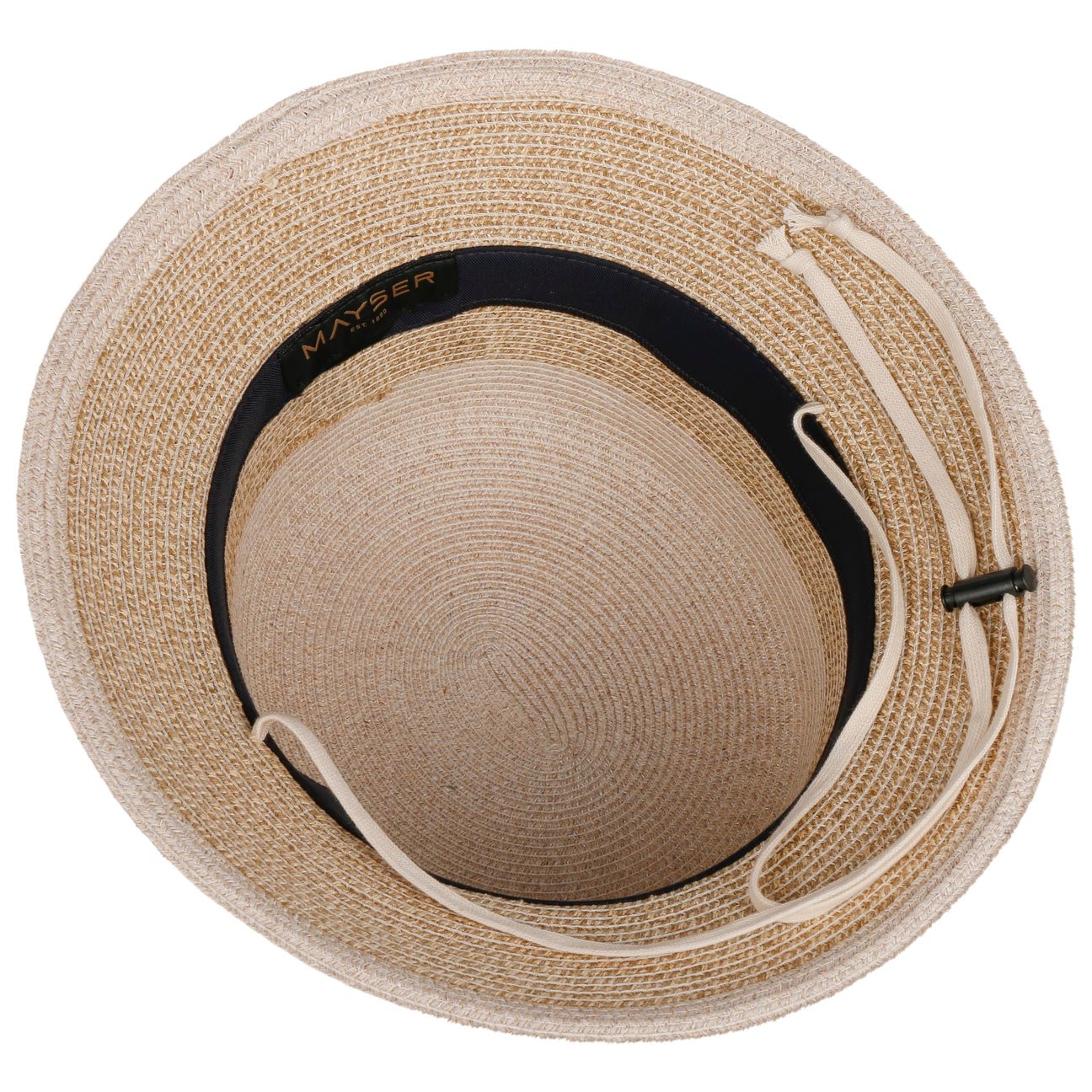 Twotone Block Stoffen Hoed met UV-Bescherming natur-beige 4