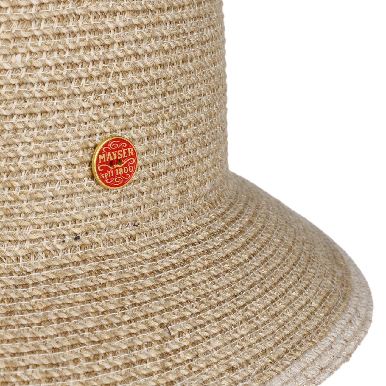 Twotone Block Stoffen Hoed met UV-Bescherming natur-beige 5