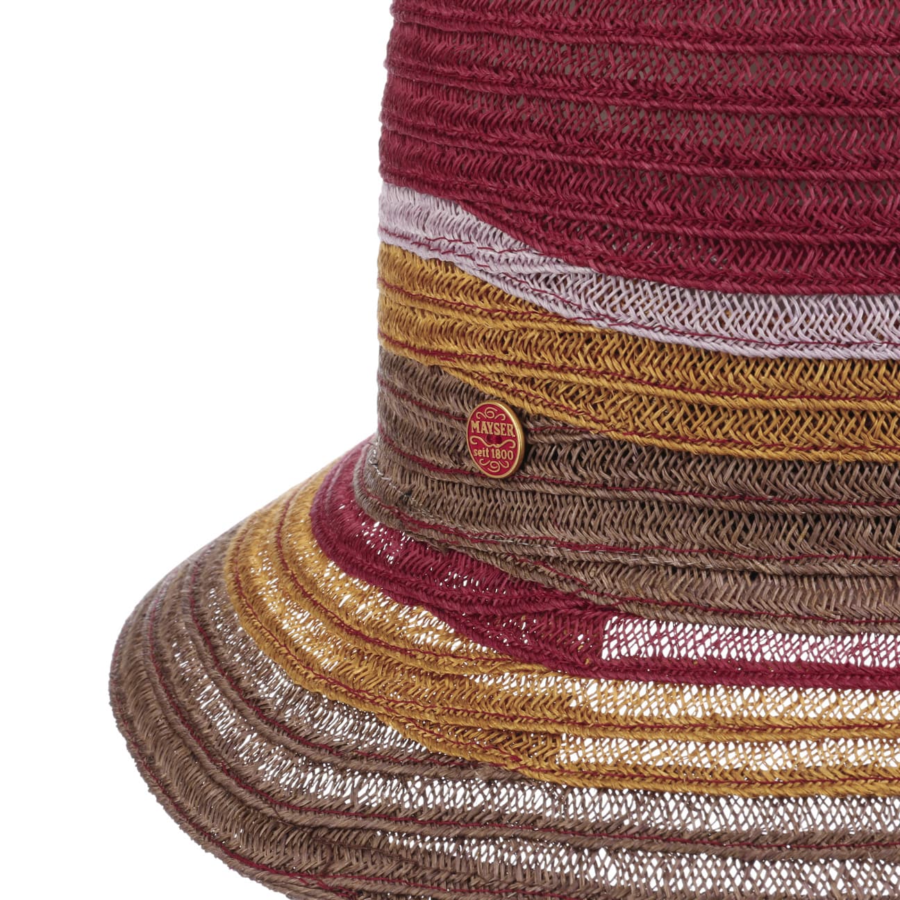Chapeau en chanvre Noela Quattrocolor bordeaux 5