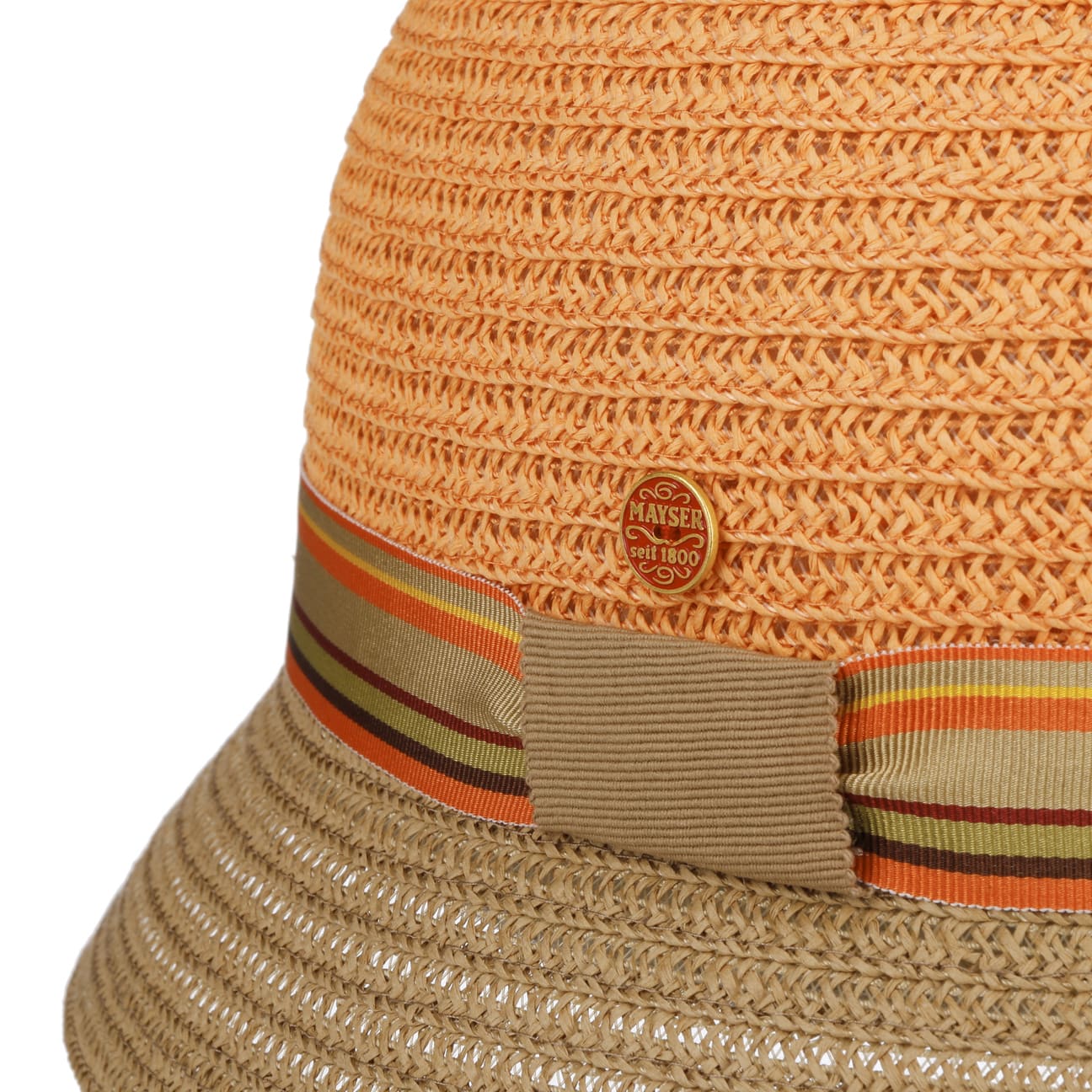 Nanni Twotone Strohhut orange 13