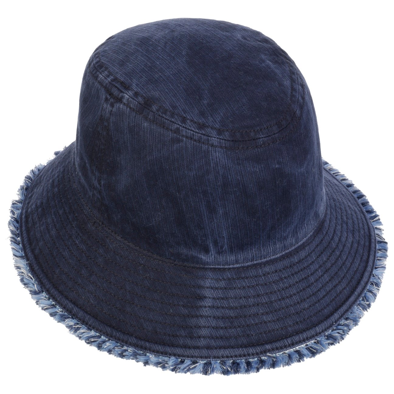 Chapeau en tissu Fil Bucket avec franges dunkelblau 4