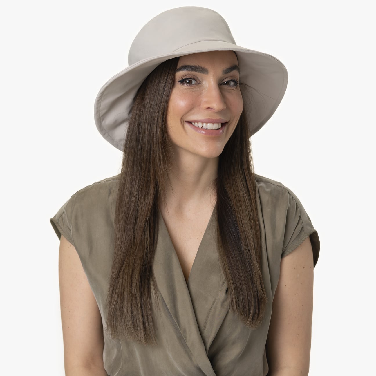 Elina New Sunblocker Stoffen Hoed Modell 1