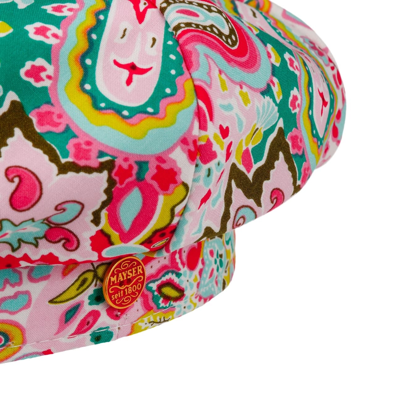 Casquette Gavroche Camilla Paisley pink 13