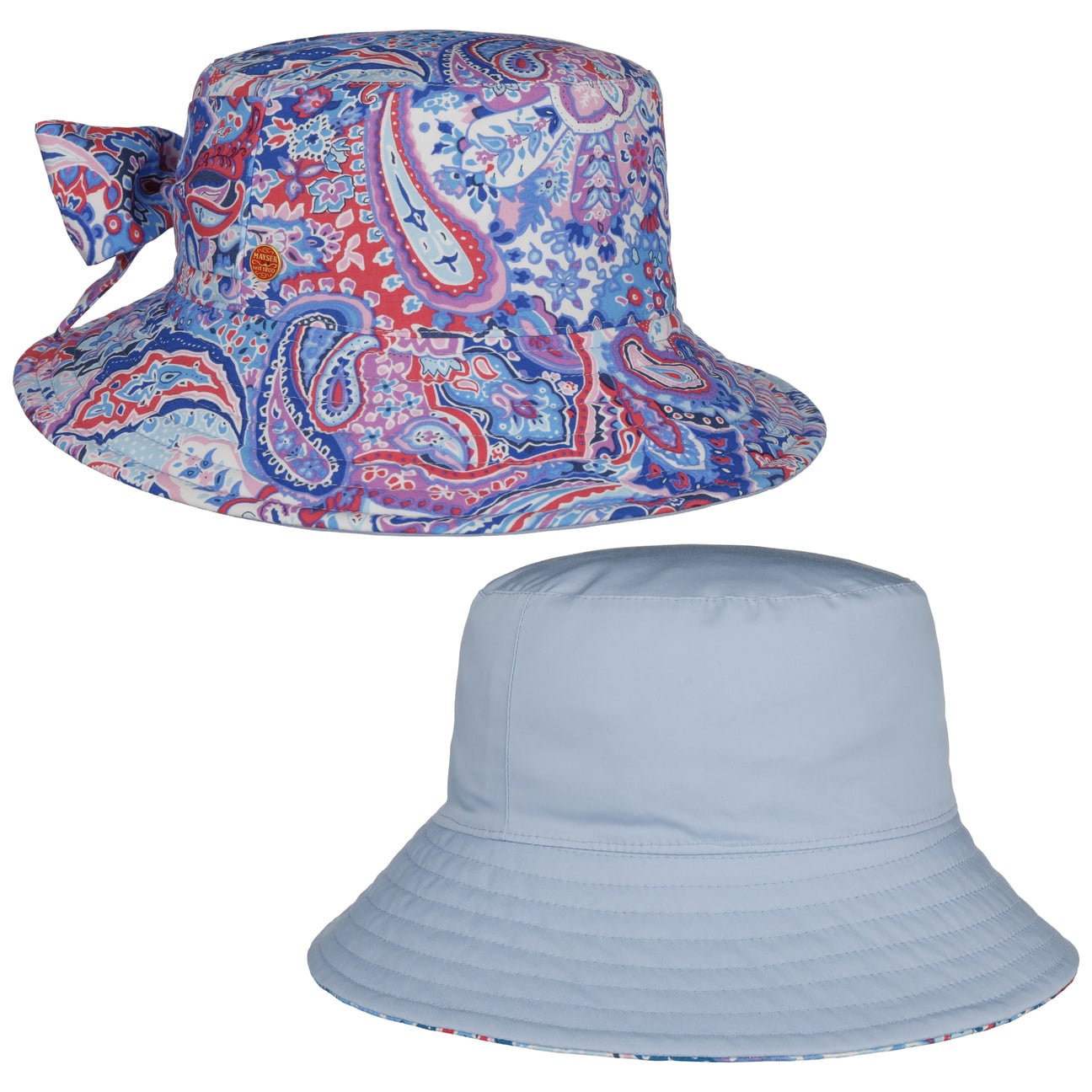New Malu Paisley Vendbar Hatt blau 1
