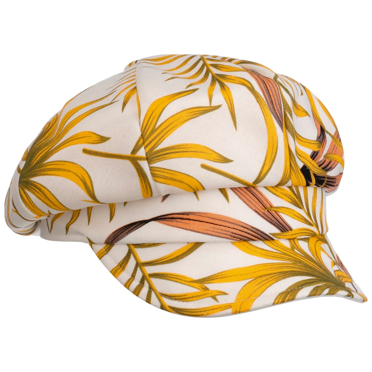 Camilla Leaves Newsboy Cap weiß 16