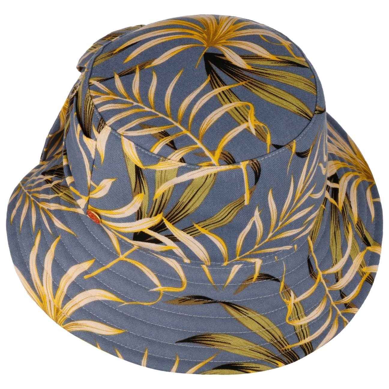 Malu Leaves Bucket Vendbar Hatt blau 5