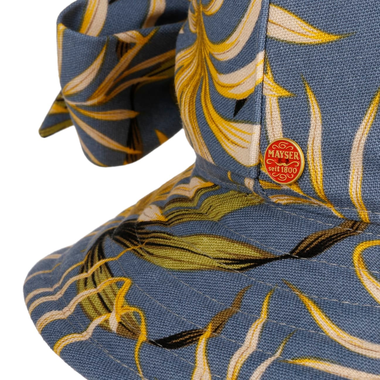 Malu Leaves Bucket Vendbar Hatt blau 8