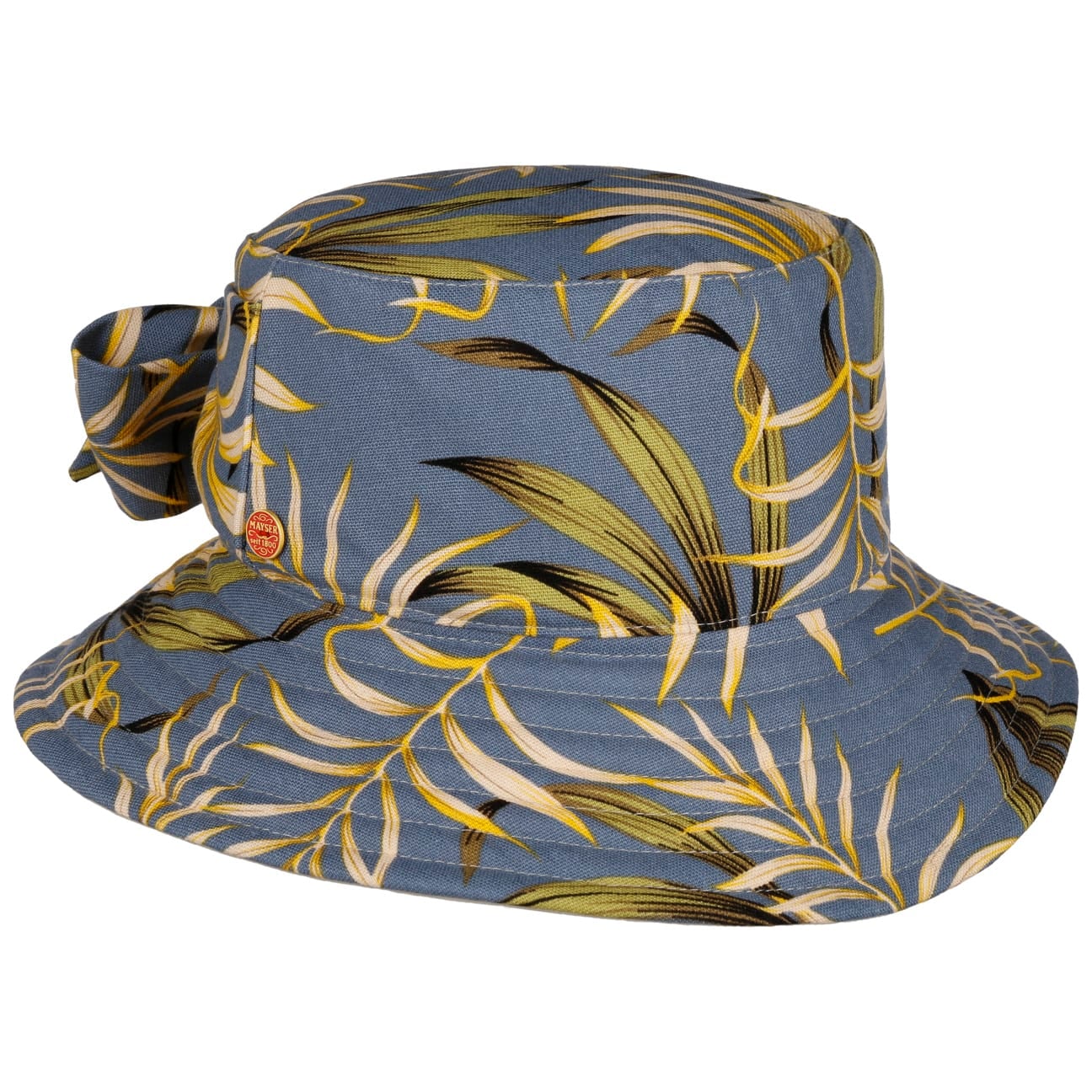 Malu Leaves Bucket Vendbar Hatt blau 10