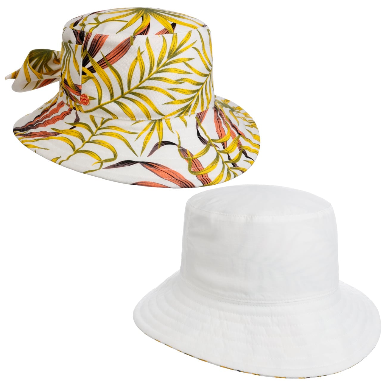 Malu Leaves Bucket Vendbar Hatt weiß 13