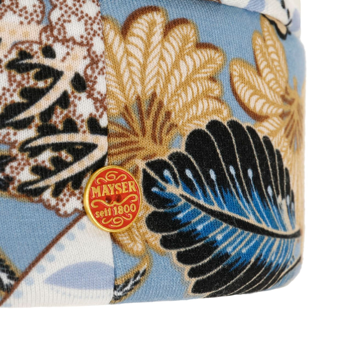 Gabi Jersey Flower Beanie blau 5