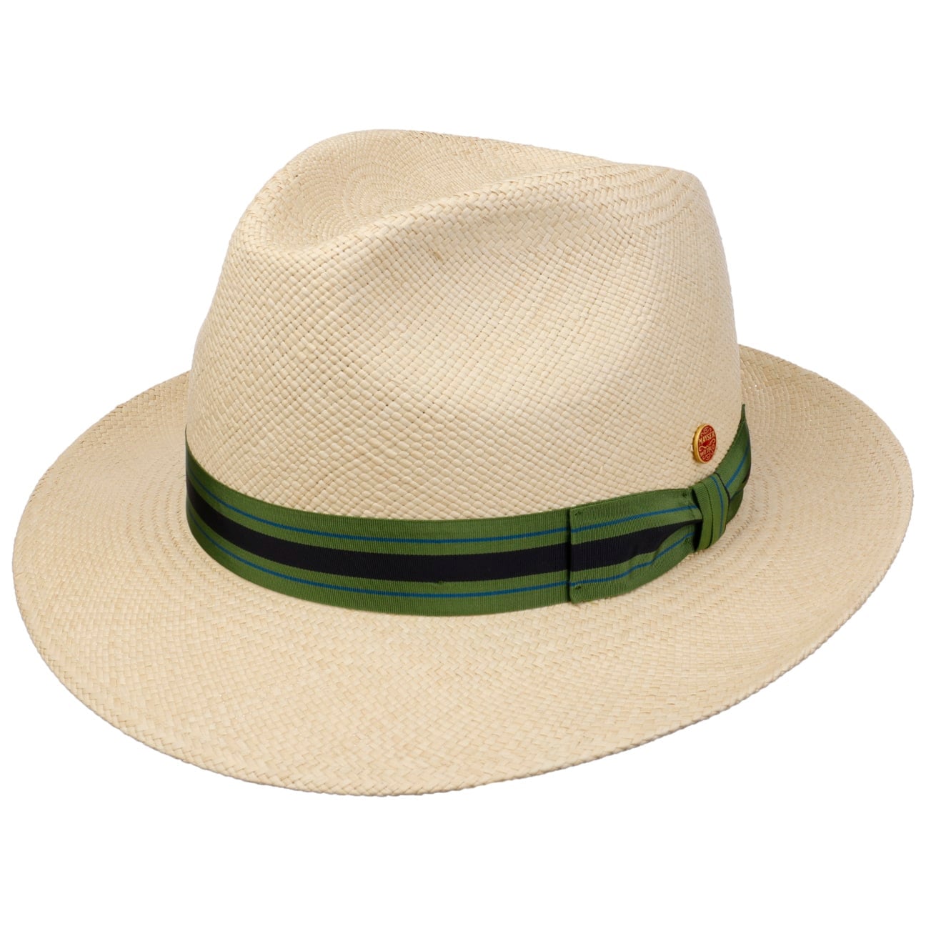 Cappello Panama Albenga Green Stripes natur-grün 3