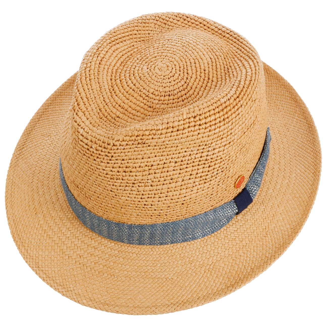 Cappello Trilby e Cappello Panama Manuel Crochet camel 4