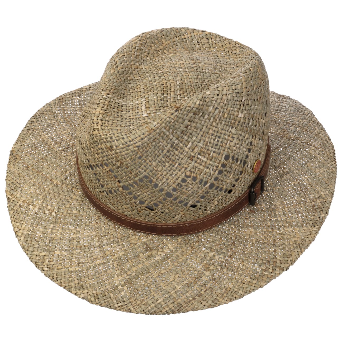 Desco Seegras Strohhut mit Lederband natur 4