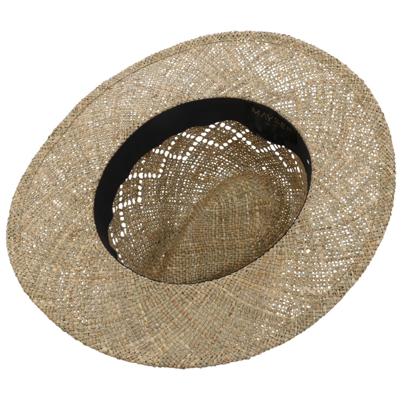 Desco Seegras Strohhut mit Lederband natur 5