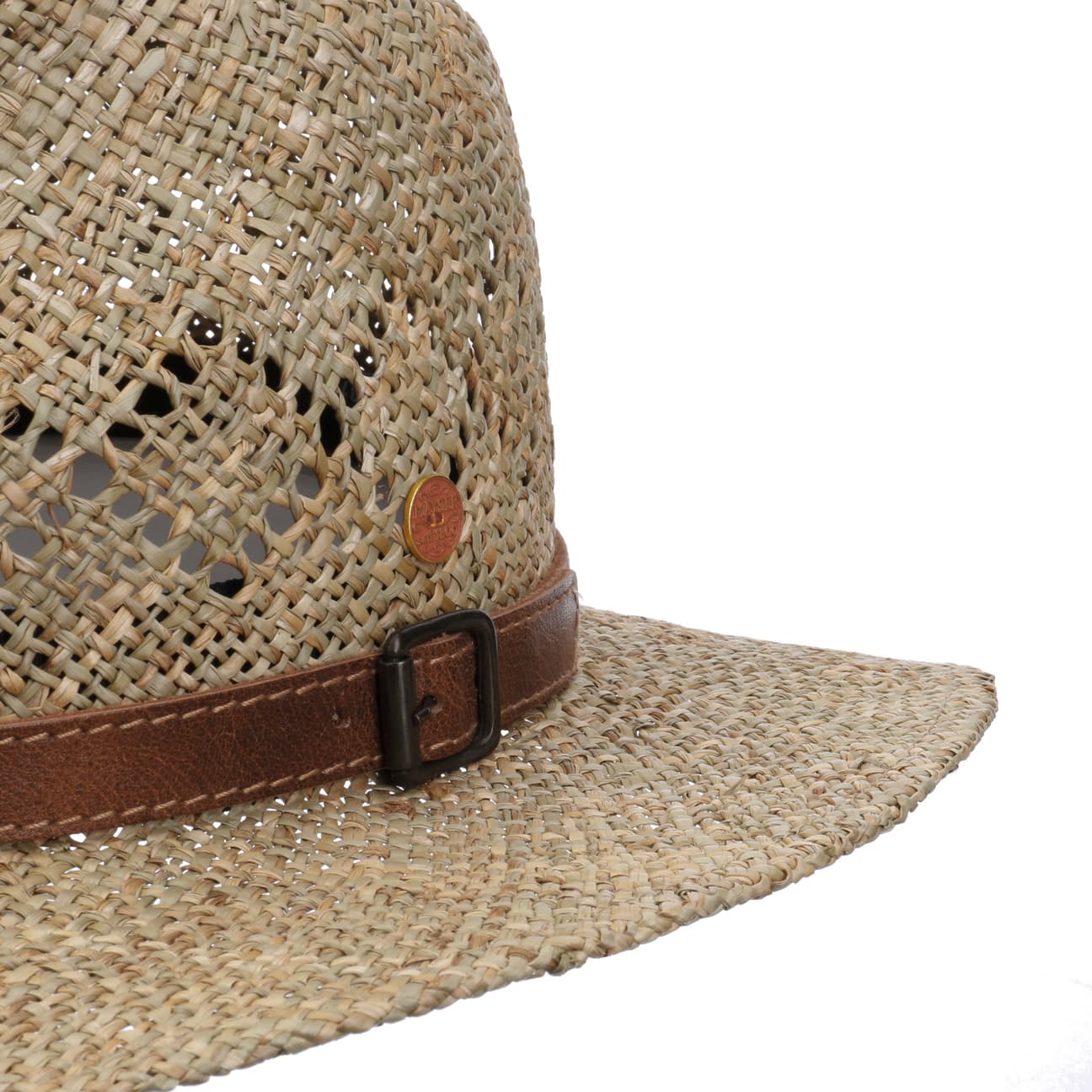 Desco Seegras Strohhut mit Lederband natur 6