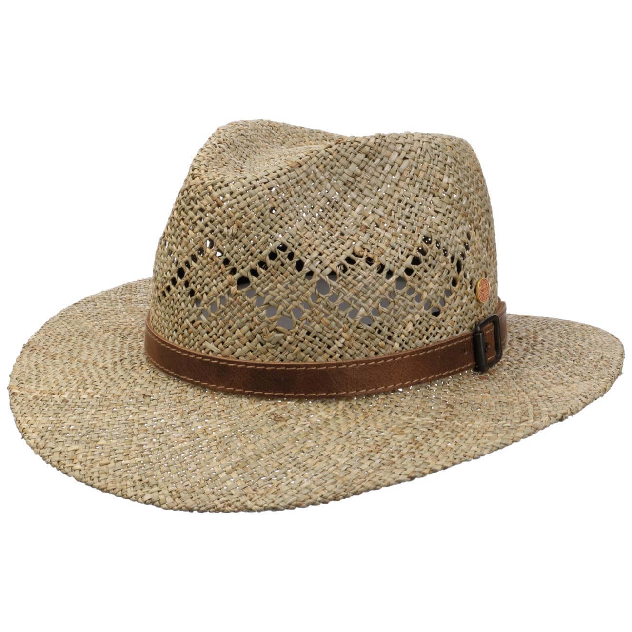 Desco Seegras Strohhut mit Lederband natur 3