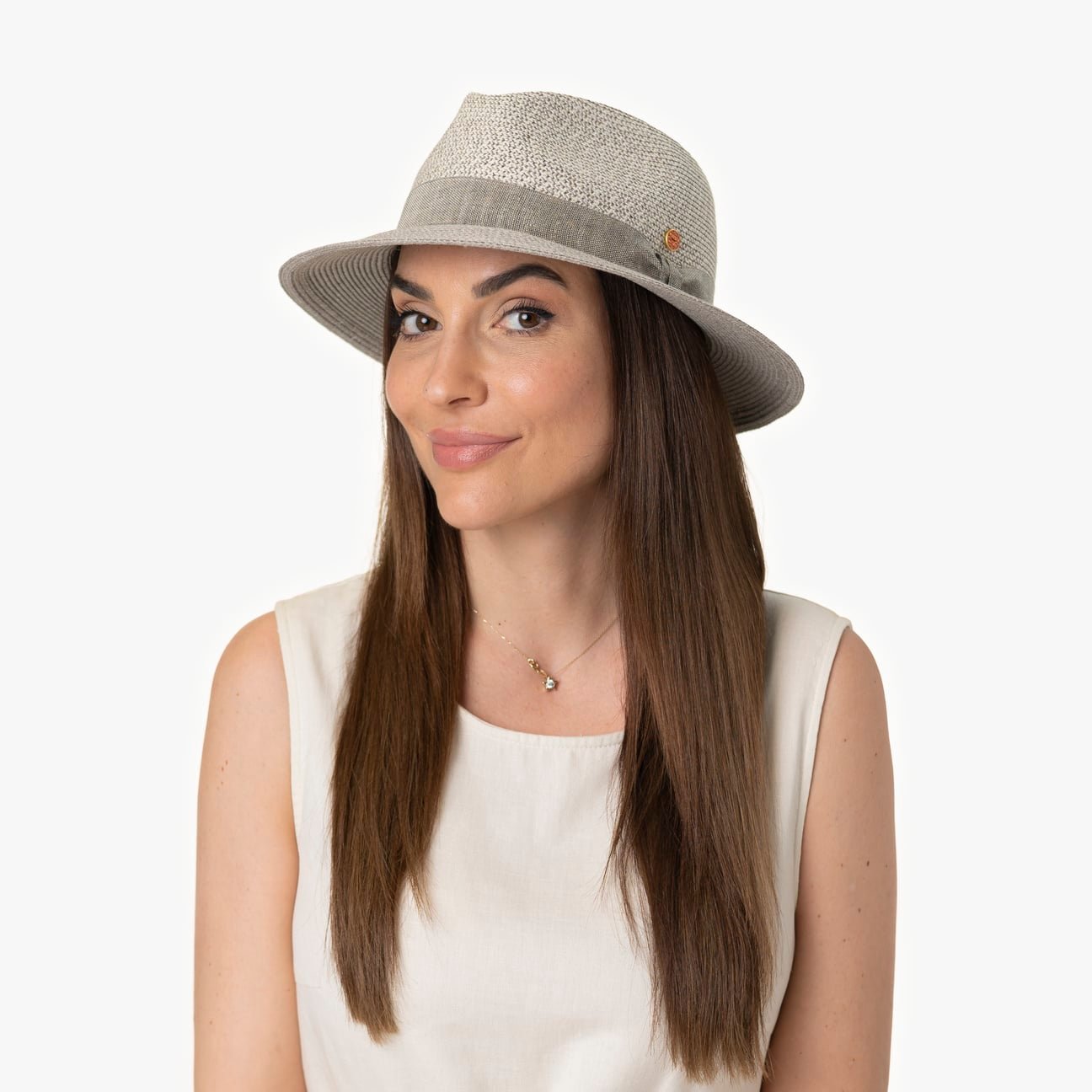 Bonnet Mathis en lin mélangé avec protection UV Modell 1