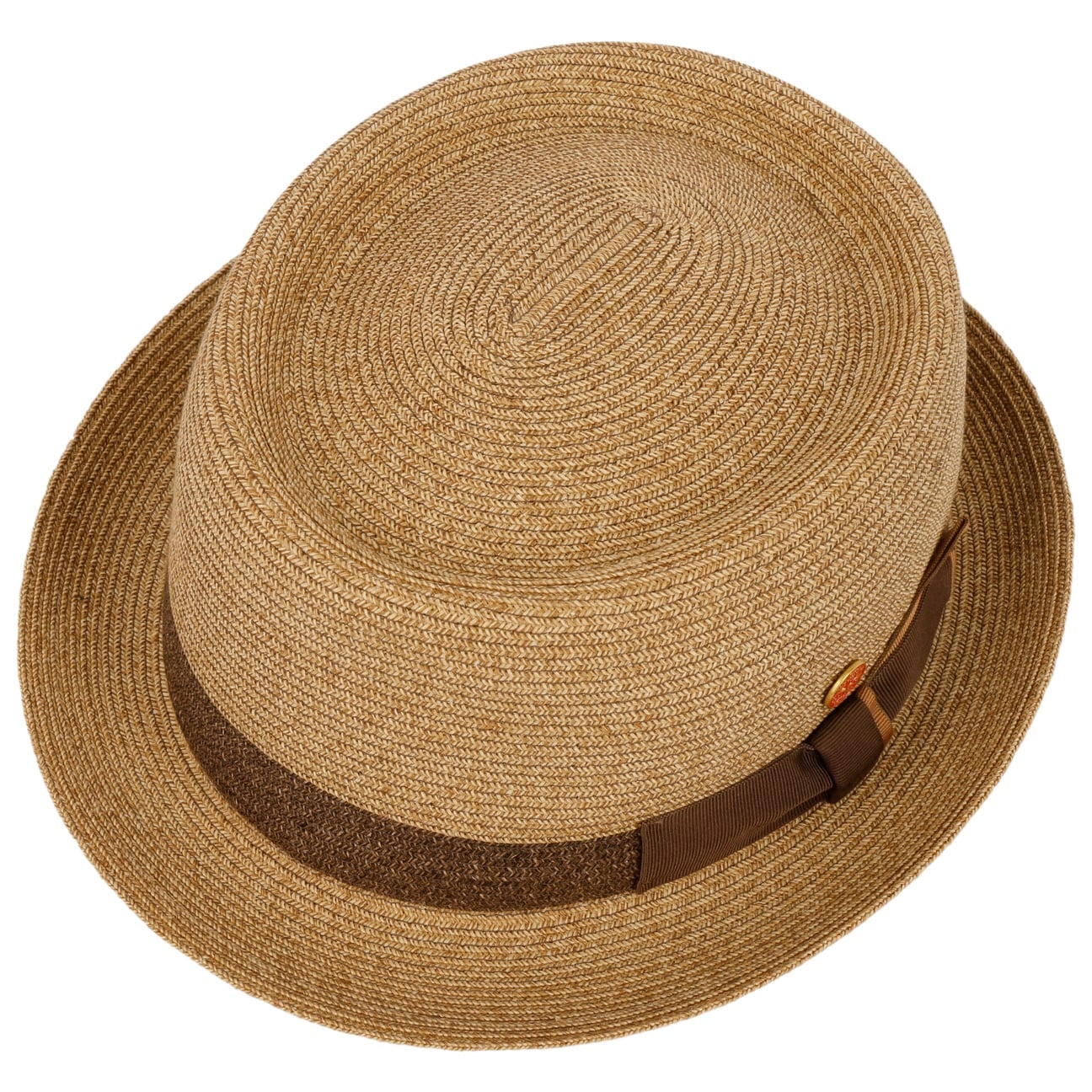 Gareth Classic Pork Pie Stråhatt beige-braun 3