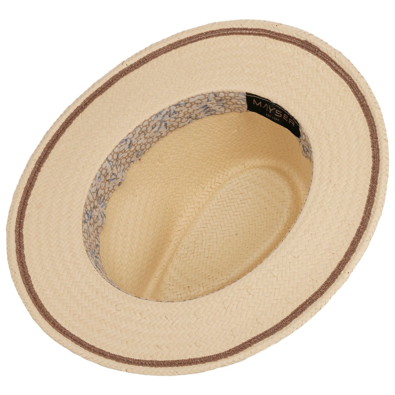 Cappello di Paglia Mathis Striped Band natur 5