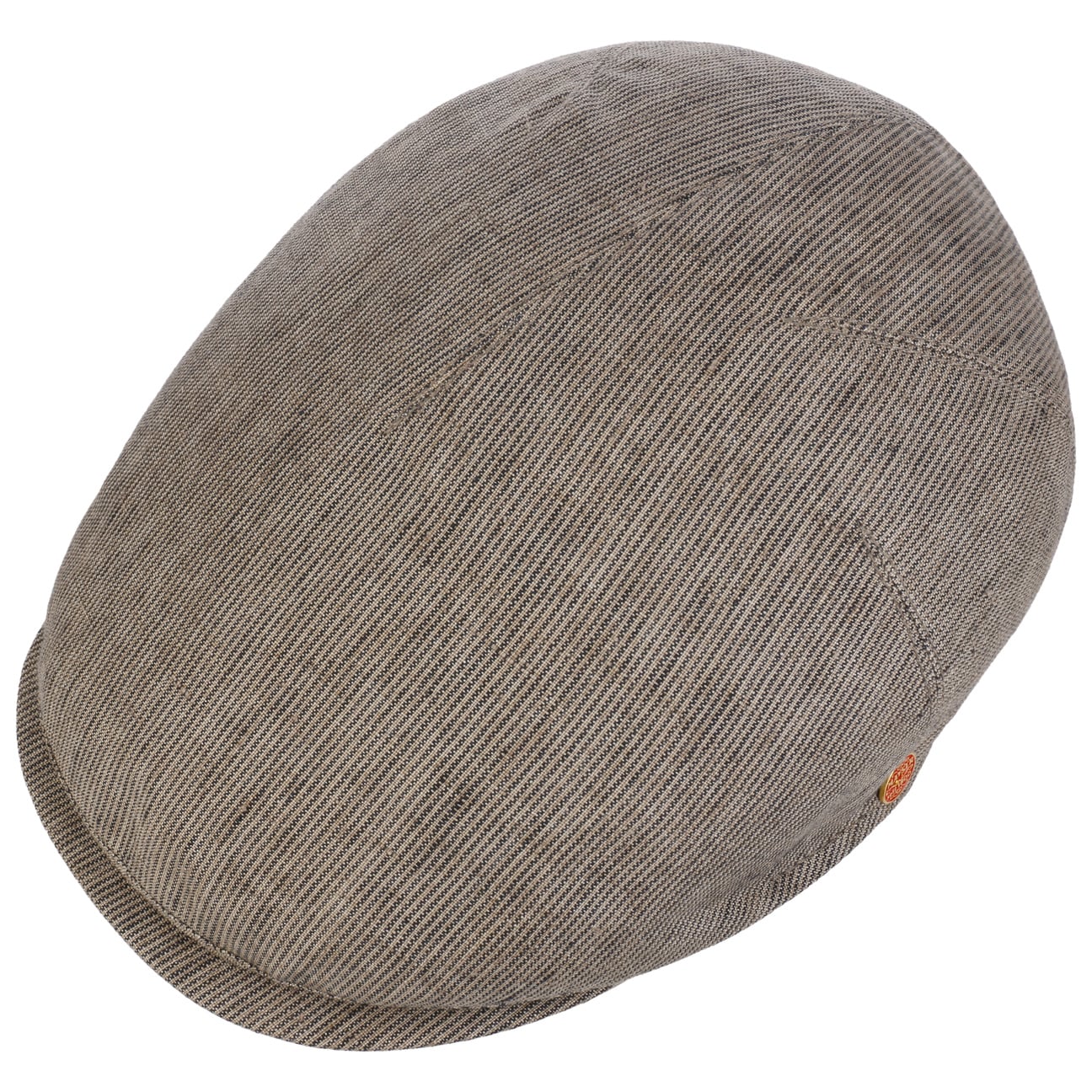 Sidney Leinen Stripes Flatcap beige 3
