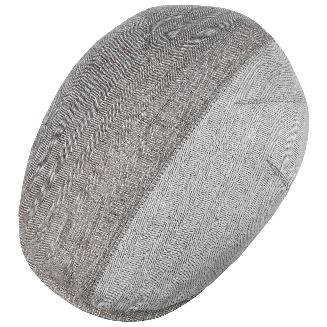 Jasper Twotone Flat Cap i Lin grau 11