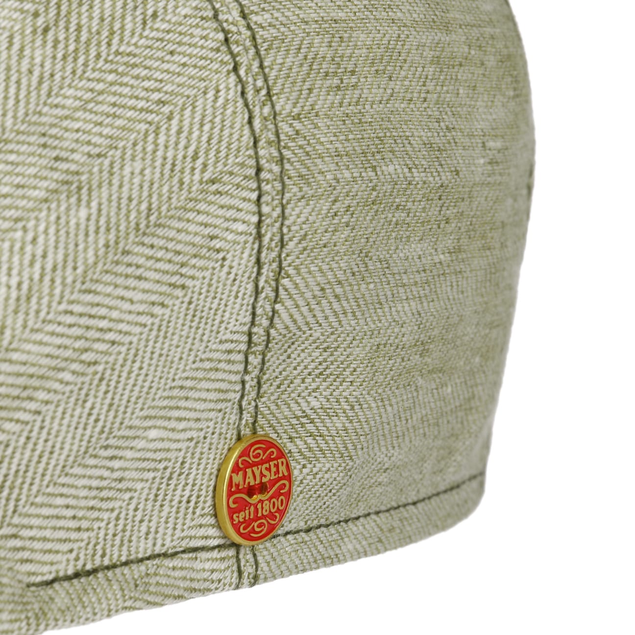 Jasper Twotone Flat Cap i Lin grün 17