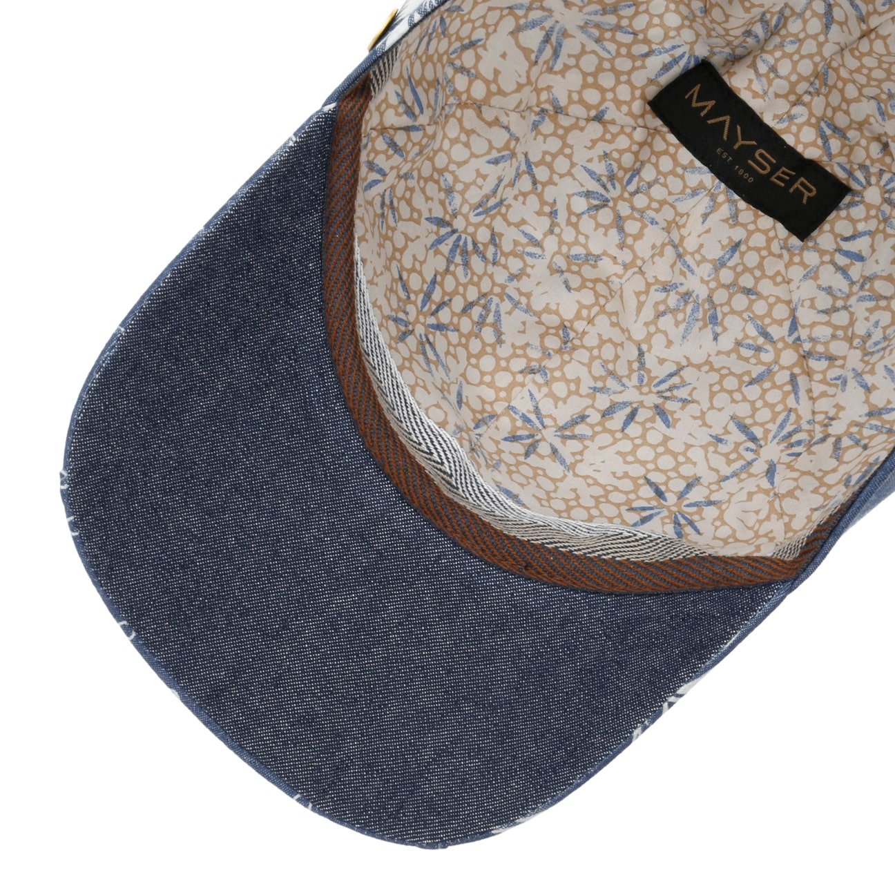 Bonnet fleuri denim 6