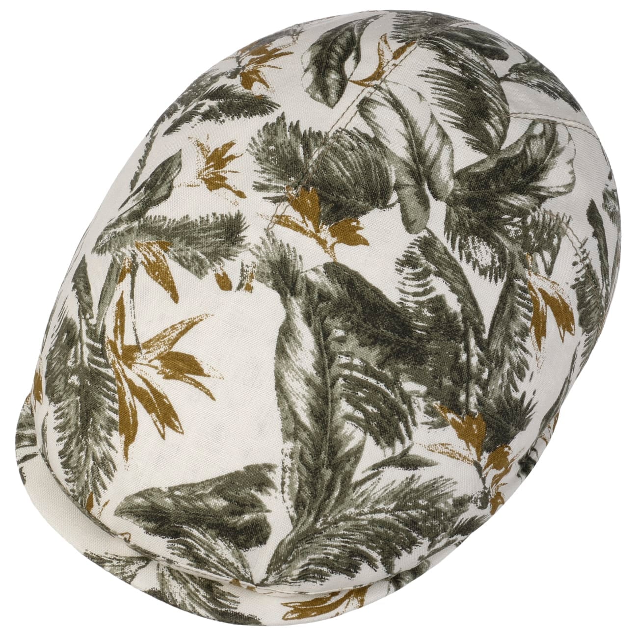 Pierce Jungle Zechbauer Flat Cap i Lin grün 3