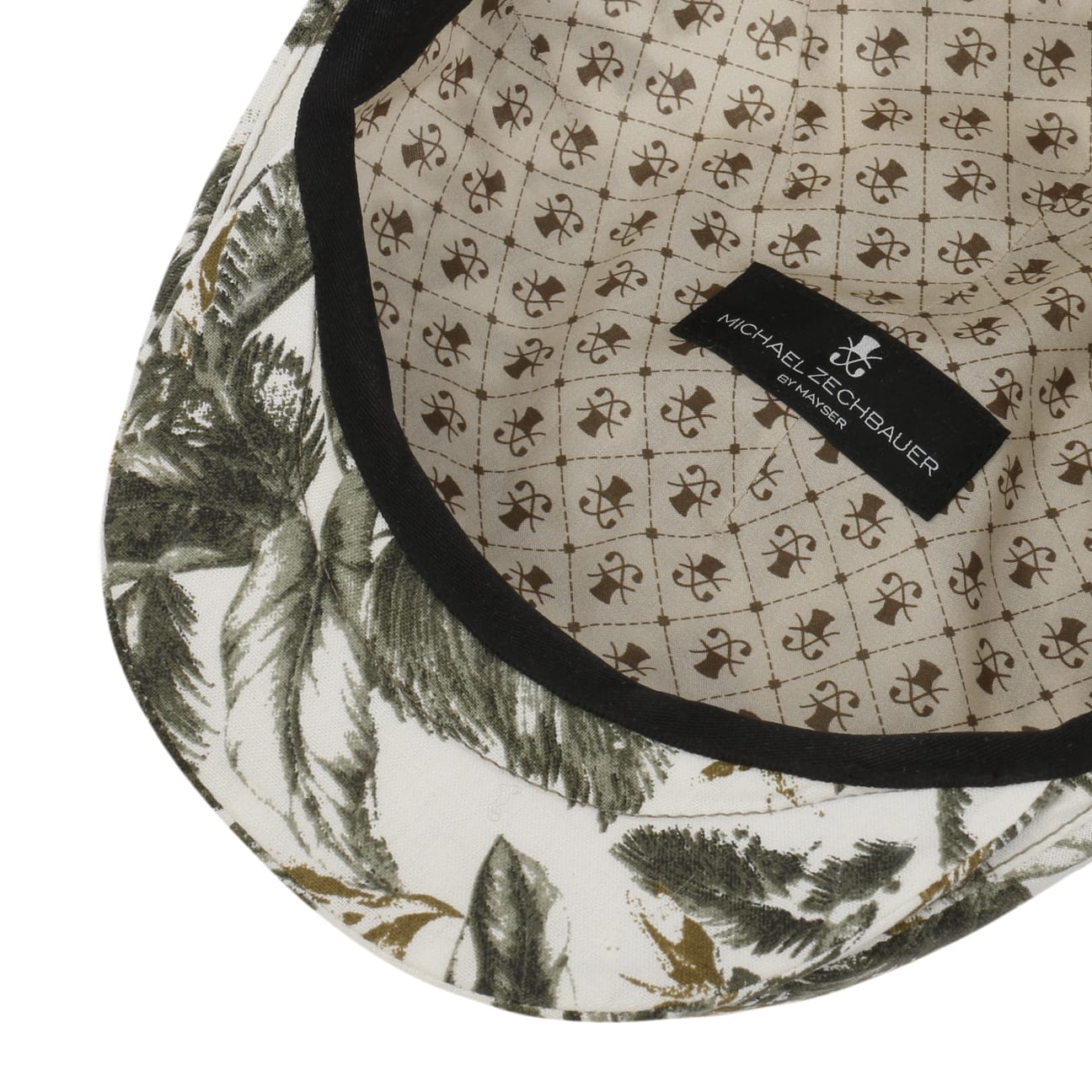 Pierce Jungle Zechbauer Flat Cap i Lin grün 4