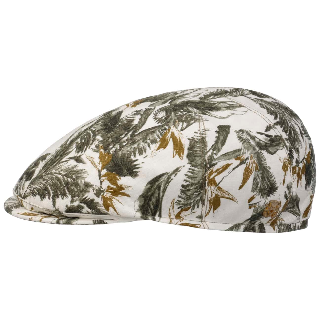 Pierce Jungle Zechbauer Flat Cap i Lin grün 2