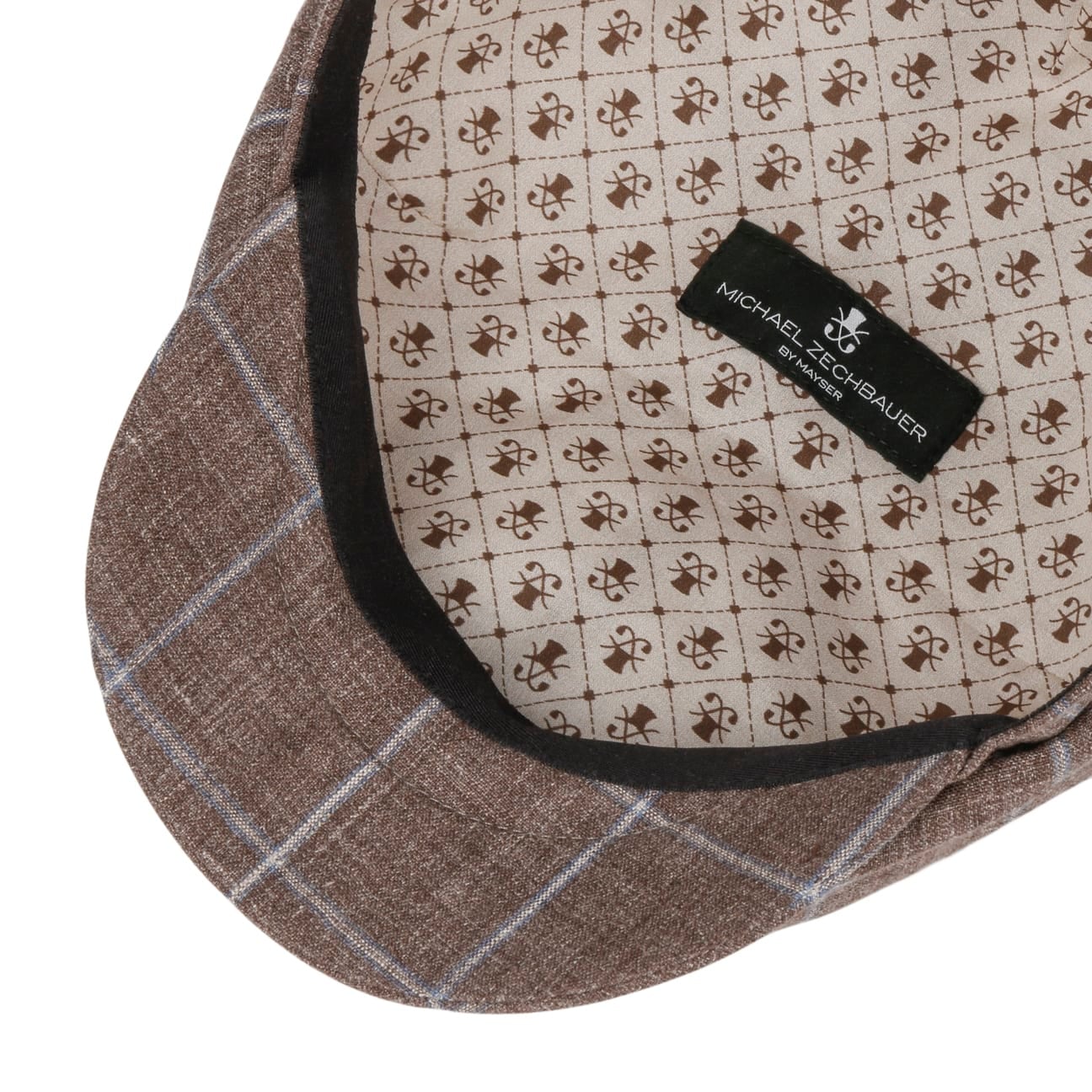 Emil Check Zechbauer Flat Cap i Lin braun 3